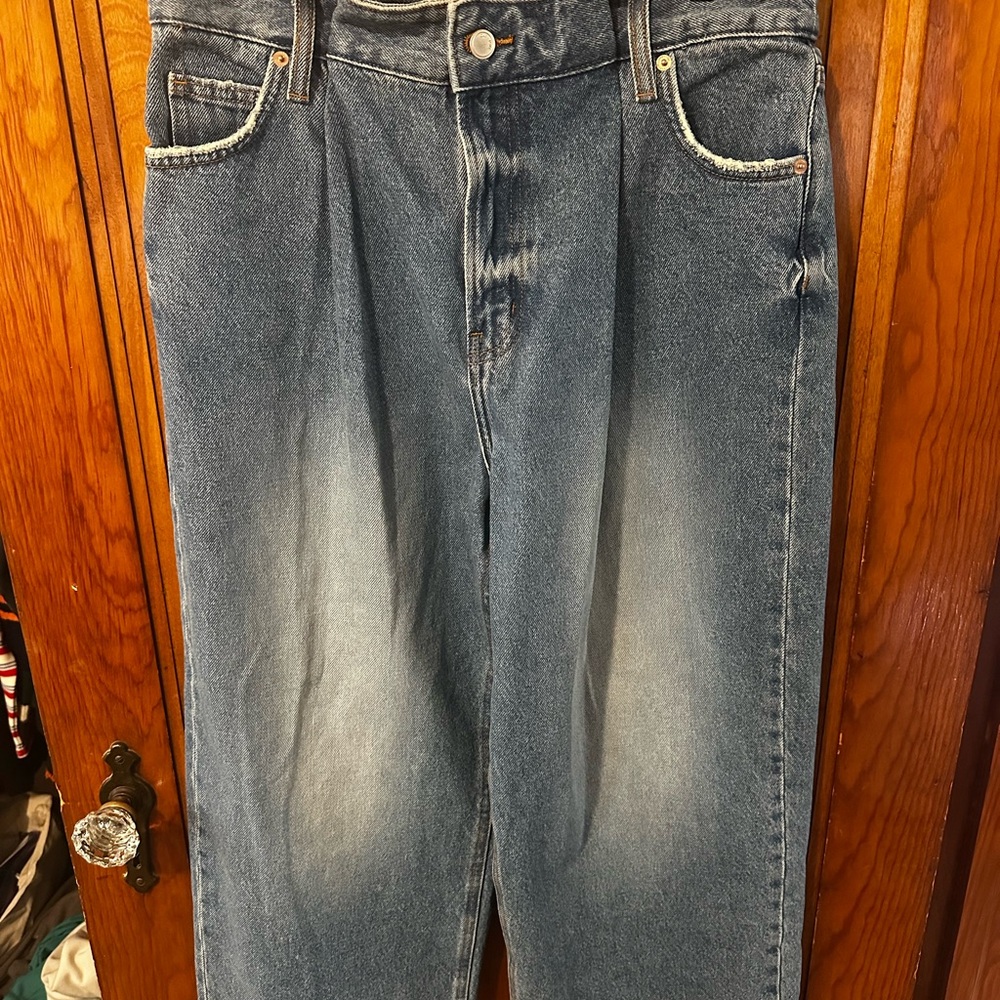 Oak + Fort Fold Oversized ankle Jean size 28